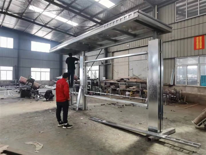 甘肅太陽(yáng)能候車(chē)亭裝車(chē)發(fā)貨